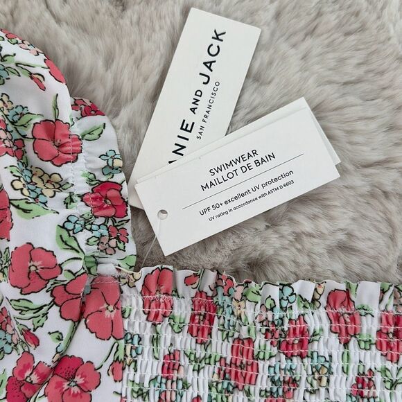 Janie and Jack Recycled Floral 2-Piece Swimsuit Size 18 Girls - Picture 7 of 8